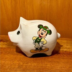 Germany Reutter Porzellan Disney Mickey Mouse Piggy Bank Porcelain